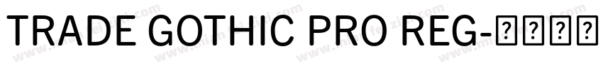 TRADE GOTHIC PRO REG字体转换